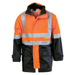 Hi Vis Two Tone Breathable Rain Jacket with 3M R/ Tape