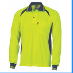 Cool Breeze Contrast Mesh Polo