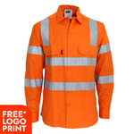 HiVis L/W CSR R/Tape VIC Rail Shirt Long Sleeve
