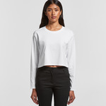 Womens Crop Long Sleeve Tee